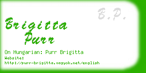 brigitta purr business card